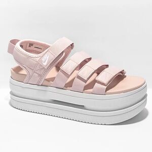Nike Icon Classic Platform Sandals Pink Size 11 NEW